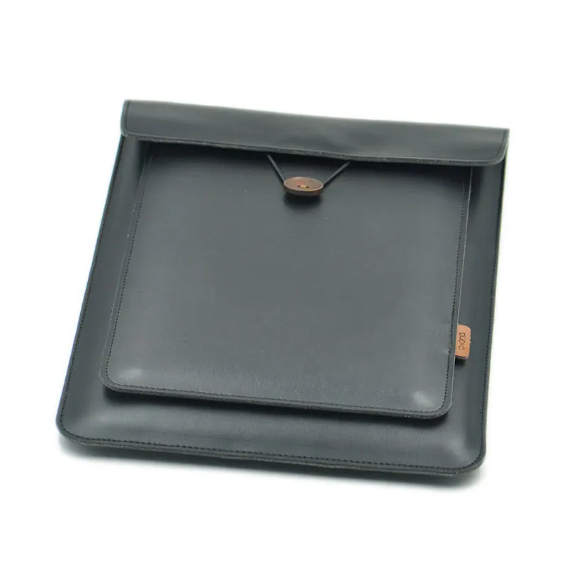 Kaufen Doppel Schicht Hohe Kapazität Laptop Tasche abdeckung, Mikrofaser Leder laptop hülse fall für 2018 MacBook Pro Air 12 13. 3 15. 4 16
