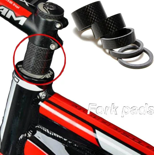 Углеродное волокно 3 5 10 15 20 мм разделитель для кронштейн руля велосипеда шайба для рулевой колонки 5 шт. полный Карбон 3 k отделка для карбонового 1 1/" головное устройство