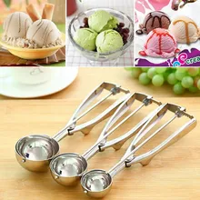 1 шт. Горячая ложка для мороженого из нержавеющей стали ложки для мороженого пружинная ручка