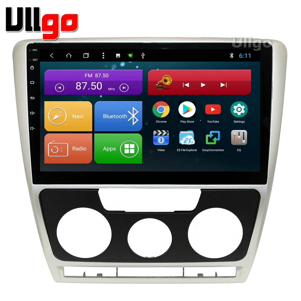 Sale 10.1 inch Android 8.1 Car Head Unit for Skoda Octavia A5 Autoradio Car Stereo with BT Radio RDS Mirror-link Wifi 0