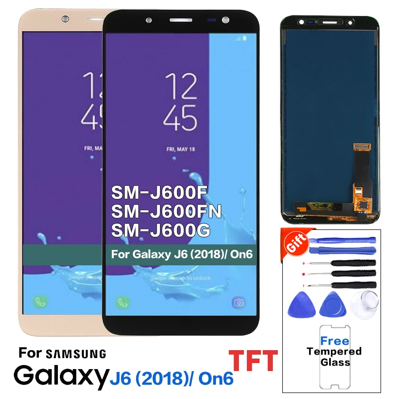 Для Samsung Galaxy J6 2018 LCD J600 J600F J600F/DS J600G/DS дисплей сенсорный экран дигитайзер On6 замена