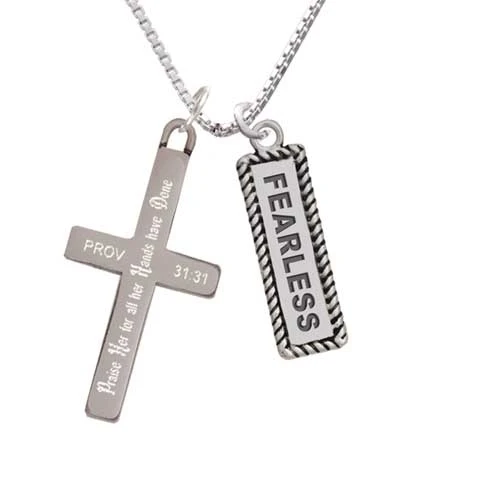 Fearless - Praise Her - Cross Necklace (1)