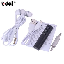 EDAL беспроводной Bluetooth приемник+ белые наушники+ Автомобильный Handfree 3,5 мм потоковый A2DP авто AUX аудио адаптер+ USB кабель для зарядки