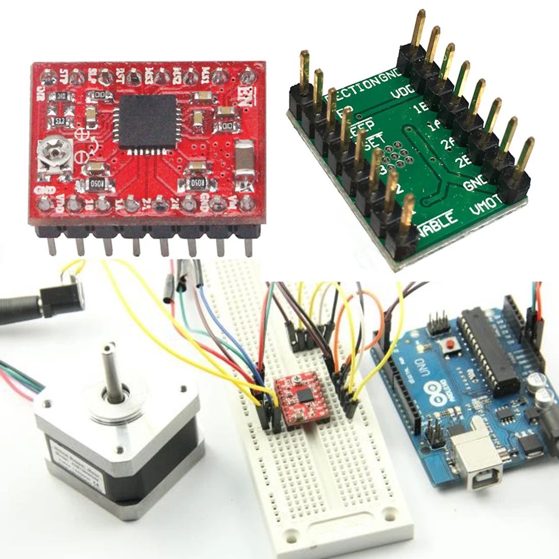 

Etmakit CNC 3D Printer Parts Accessory Reprap pololu A4988 Stepper Motor Driver Module with Heatsink for ramps 1.4