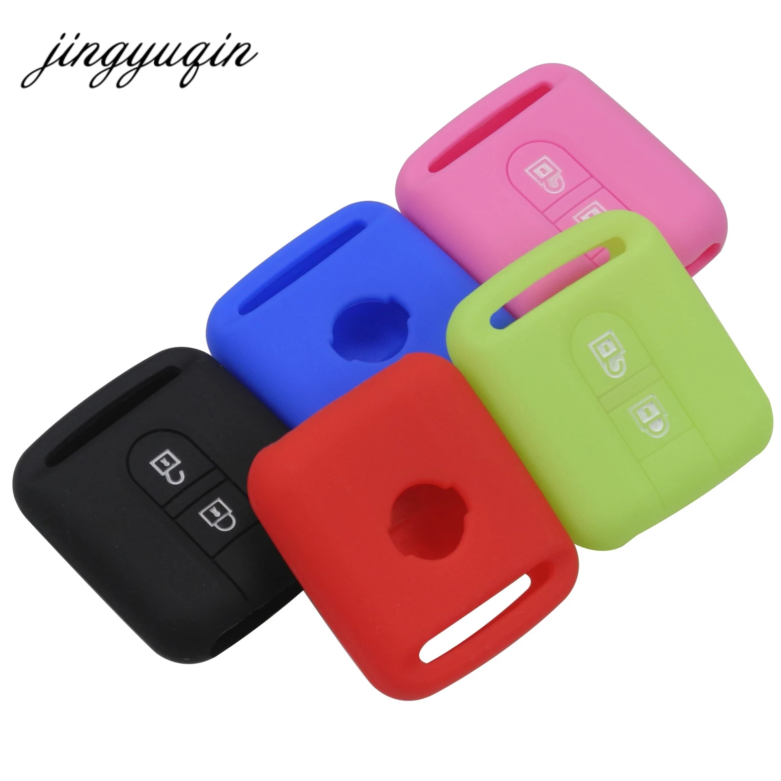 jingyuqin Remote Car Key Silicone Case For Qashqai Nissan Micra Navara Almera Note Fob Rubber Cover