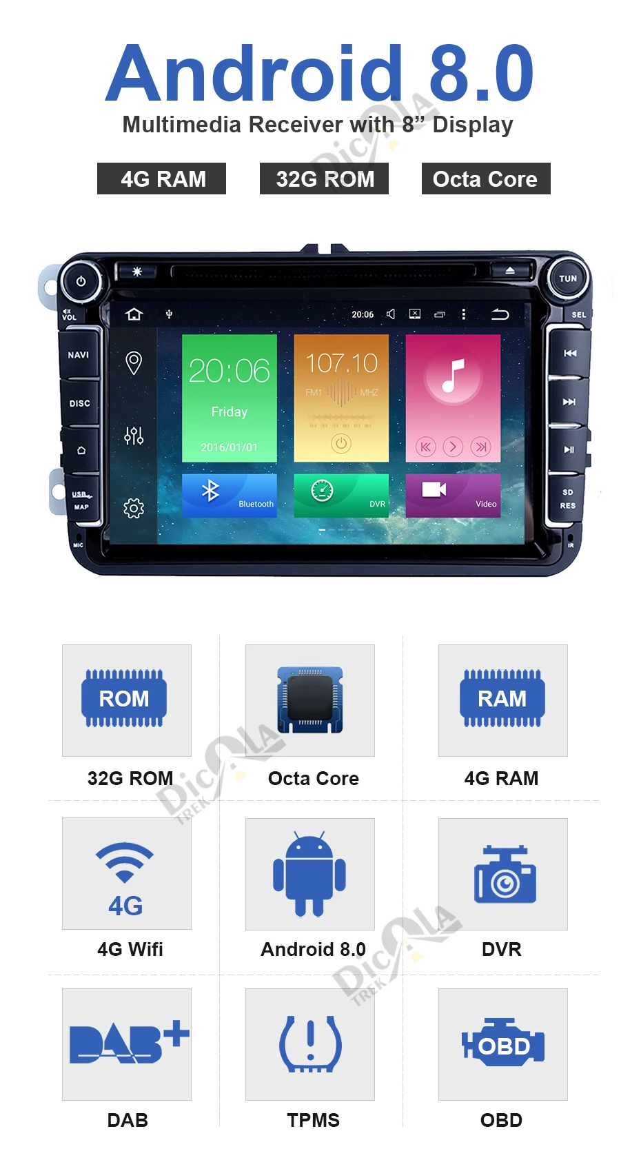 Sale 2 din Android 8.0 Octa Core 4GB RAM Car DVD for VW Passat CC Polo GOLF 5 6 Touran EOS T5 Sharan Jetta Tiguan GPS Radio BT RDS 3 Sale 2 din Android 8.0 Octa Core 4GB RAM Car DVD for VW Passat CC Polo GOLF 5 6 Touran EOS T5 Sharan Jetta Tiguan GPS Radio BT RDS 3
