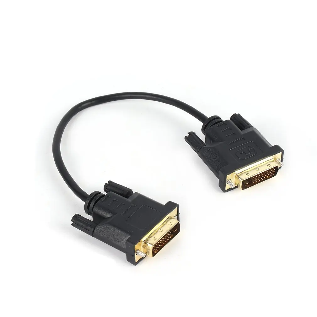 Офис DVI 24+ 1 Pin DVI цифровой видео Dual Link Удлинительный кабель со штыревыми соединителями на обоих концах для подключения к USB кабель конвертер адаптер 0,3/1/2/3 м