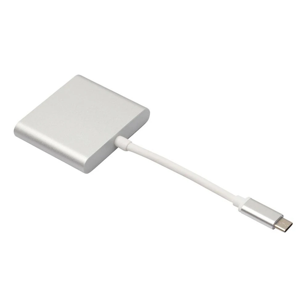 USB 3,1 type-C к HDMI USB 3,0 type-C/F зарядный адаптер для нового Macbook, Dell XPS 13, Google Chrome book