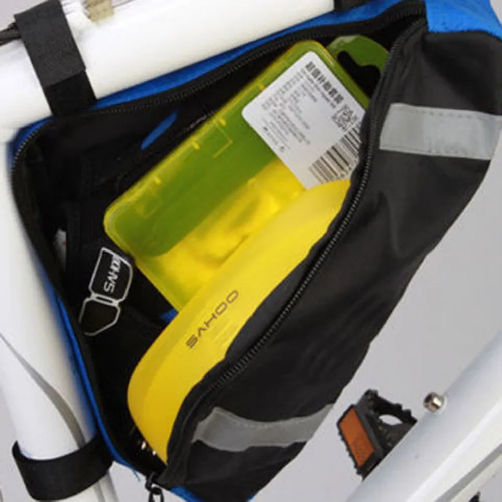 Best Cycling Bicycle Bags Front Tube Frame Bag Waterproof Triangle Mountain Bike Triangle Pouch Frame Holder Saddle Bag 4
