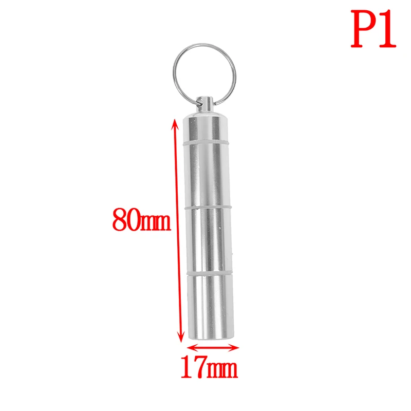 Алюминиевый чехол для таблеток 2 размера, серебряная коробка для таблеток, брелок в форме капсулы, карманный держатель для таблеток, контейнер для лекарств, новинка