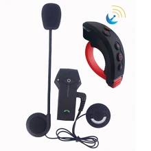 2017 Newest Remote Control+Motorcycle Helmet Intercom Wireless Bluetooth Headset BT Interphone+FM Radio NFC Function