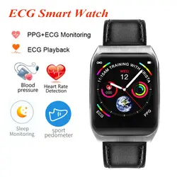 Фитнес-браслет PPG IP68 smartwatch ECG смарт-браслет монитор артериального давления пульсометр водонепроницаемый smartband pk mi band 3 4