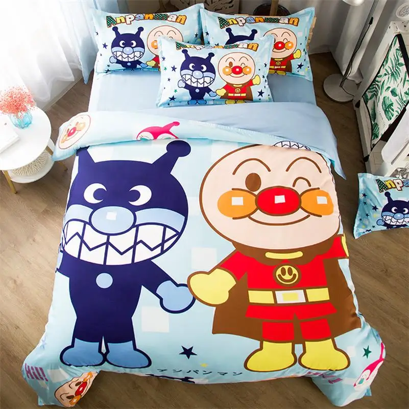 Cartoon Anpanman Dragon Ball NARUTO Doraemon Lucky Cat Kids Bedding