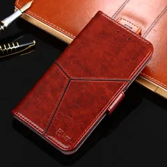 Чехол-бумажник чехол для samsung A5 A7 A8 A6 плюс A7 Обложка Роскошный кожаный чехол-бумажник с откидной крышкой для Galaxy A7 чехол для телефона - Цвет: Brown