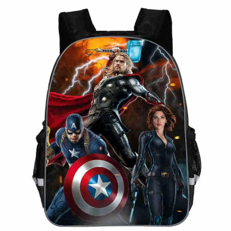 photo color Mochila, школьная детская сумка, рюкзак «мстители» для детей, с принтом «бесконечные войны», детские школьные сумки с героями мультфильмов для мальчиков и девочек, Подростковая сумка - Цвет: photo color