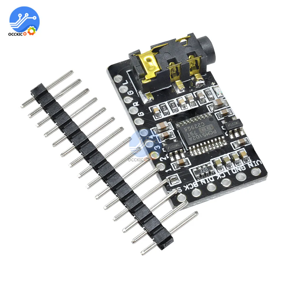 Плата декодера PCM5102 Φ I2S модуль плеера формат интерфейса плеер цифровая звуковая