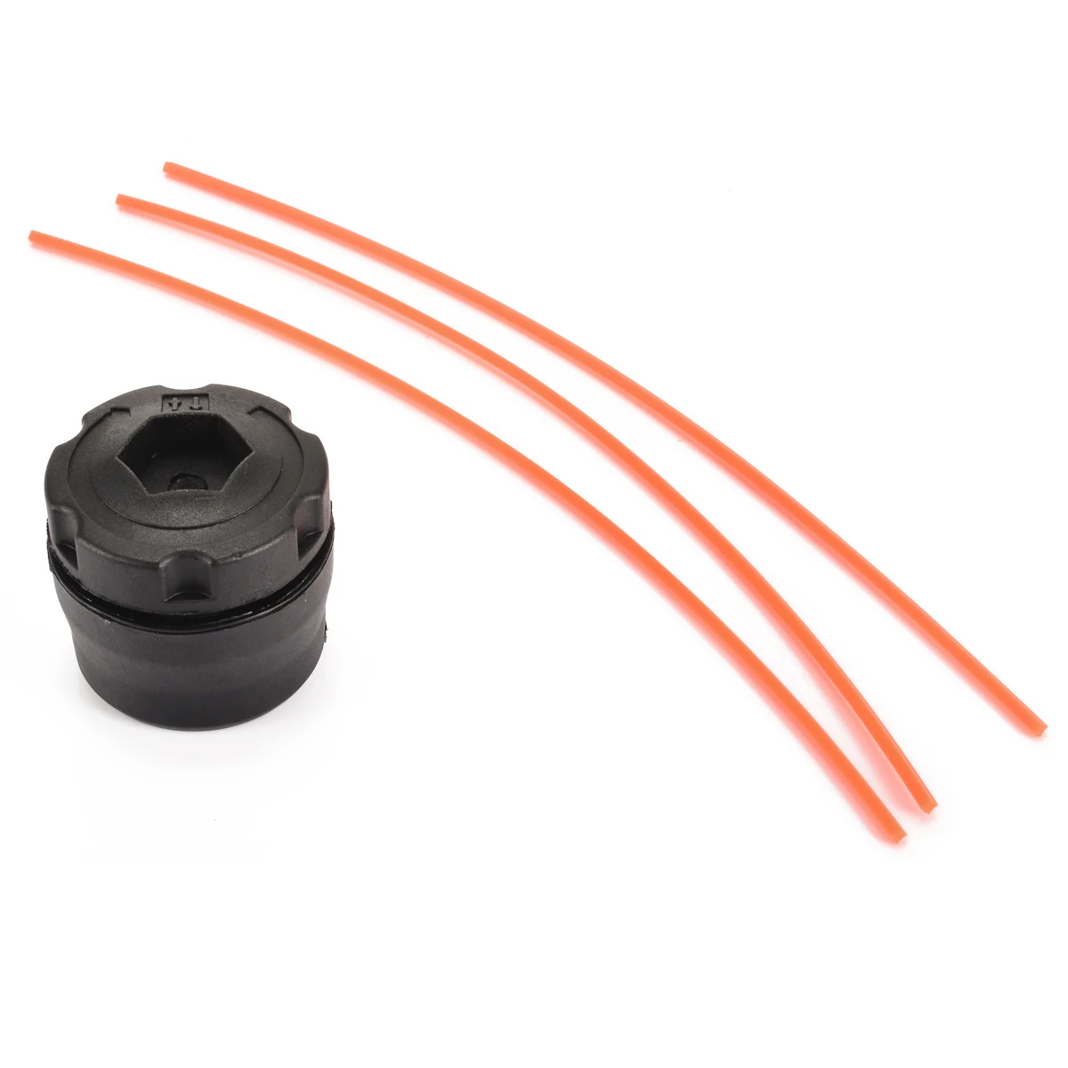 ABS Plastic Nylon Line Trimmer Head with 3 Mowing Ropes Set for Lawn Mower Brush Cutter Grass Trimmer Head