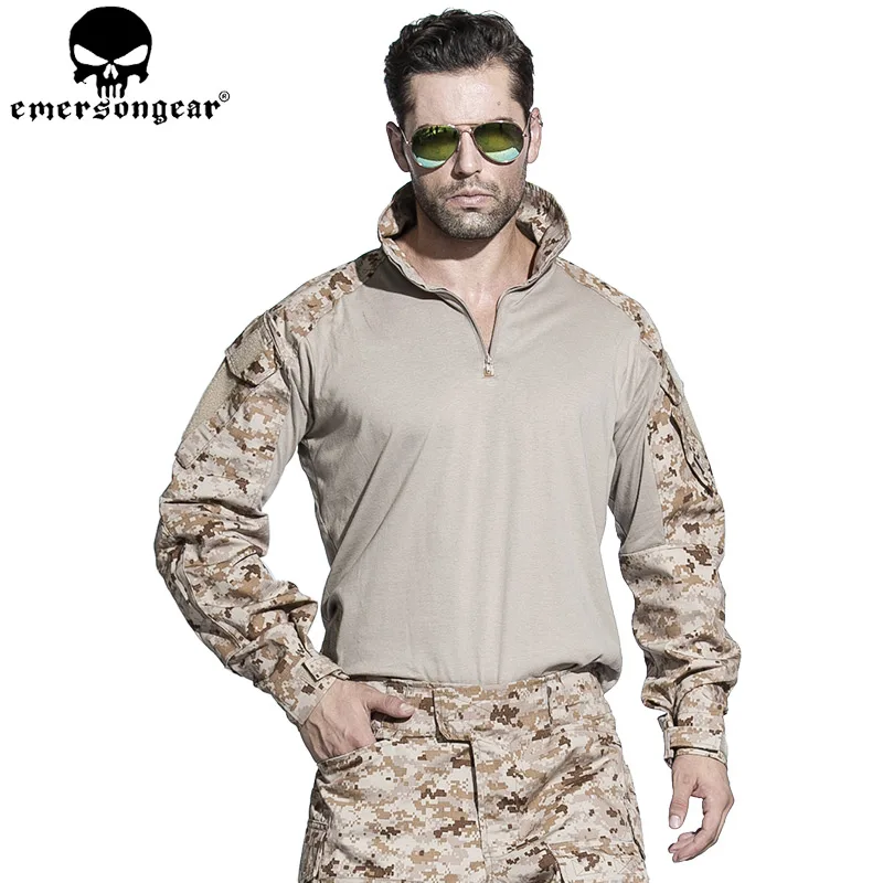 

EMERSONGEAR Combat Uniform G3 Tactical Airsoft Shirt Pants with Knee Pads Hunting Military Paintball Clothes AOR1 EM7026 EM8575