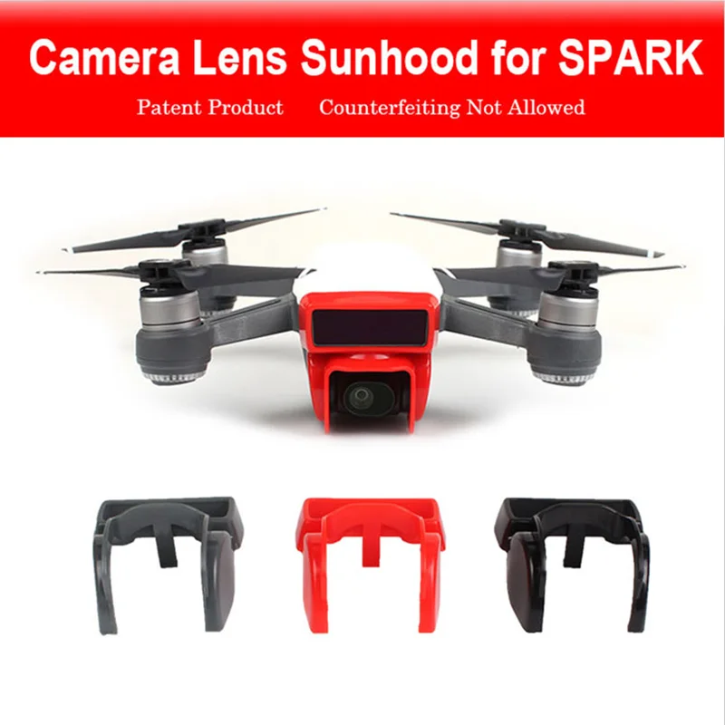 Sunnylife DJI Spark Accessories Anti-Glare Gimbal Camera Cover Lens Hood Sunshade Protection Cap Protector for Drone | Электроника