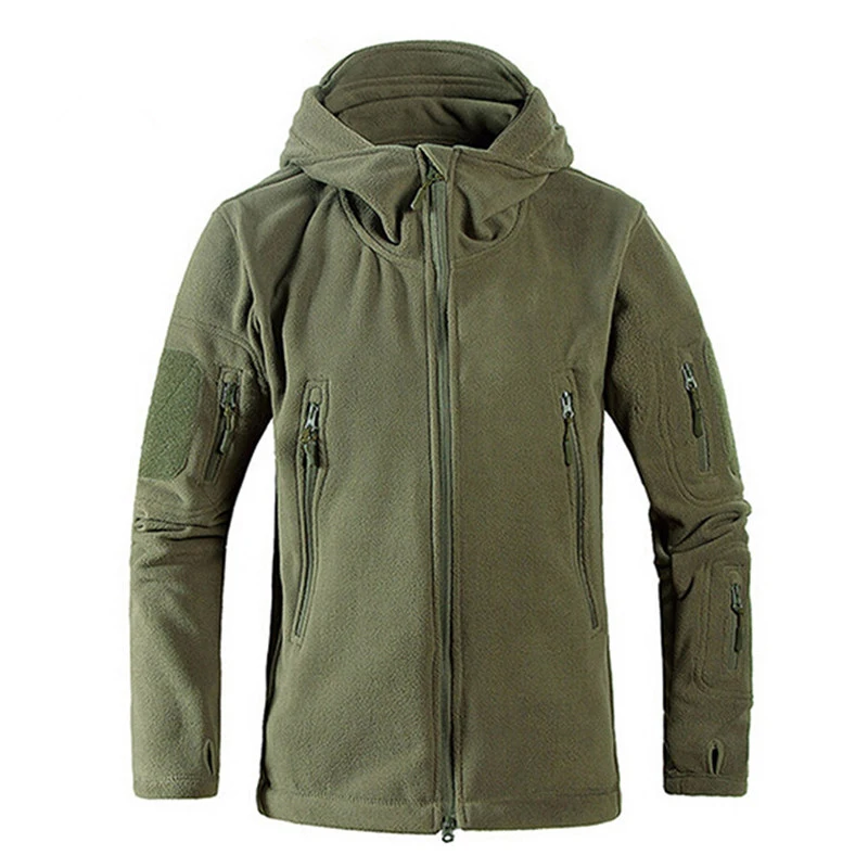 

Unisex New Outdoor Micro Polar Fleece Jackets Thermal Trekking Coat hiking camping hunting fishing heated travel Clothes Men