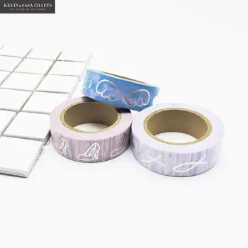 

Iridesce Silver Foil Washi Tape Quality Stationery Diy Scrapbooking Photo Album School Tools Scrapbook Paper Stickers Gift