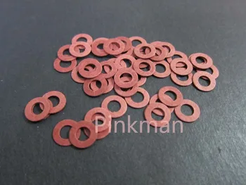 

1000 Pcs M4 4mmx8mmx1mm Red Insulating Fiber Washer