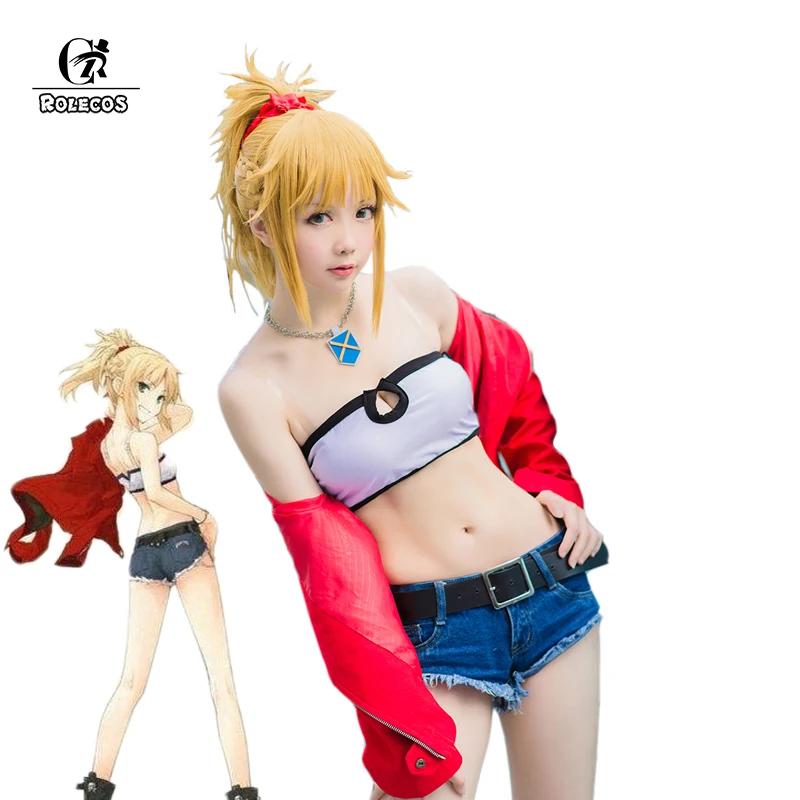 

ROLECOS Game Fate/Apocrypha Cosplay Costume Mordred Cosplay Costume Fate/Stay Night Cosplay Costumes Full Set