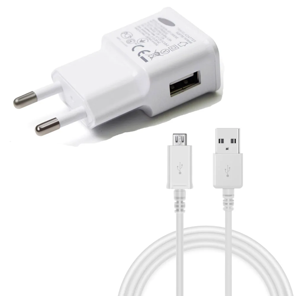 Original EU Plug Travel Home Wall Charger+ Micro USB Charging Charger
