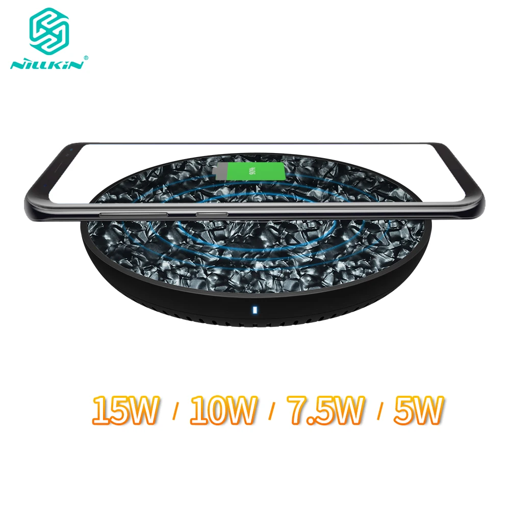 

NILLKIN 15W 7.5W Qi Fast Wireless Charger Pad for Samsung S10 S9 Plus for iPhone XS Max for Xiaomi MIX 3 for Huawei Mate 20 Pro