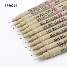 Caneta de tinta para escola e escritório, alta qualidade, 05 cores, desenho, micro linha, canetas finas, esboço, caneta artística