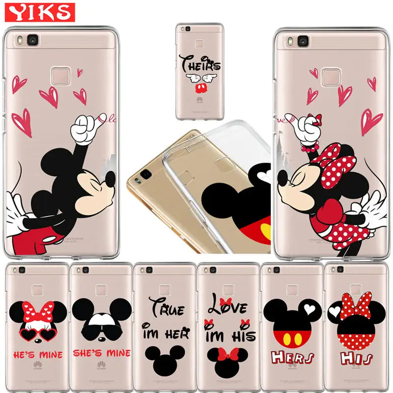 

For Huawei mate 9 10 P8 P9 P10 P20 Lite plus pro 2017 Case Mickey Minnie Steele Soft Silicone Cover Cases For Huawei P10 Lite