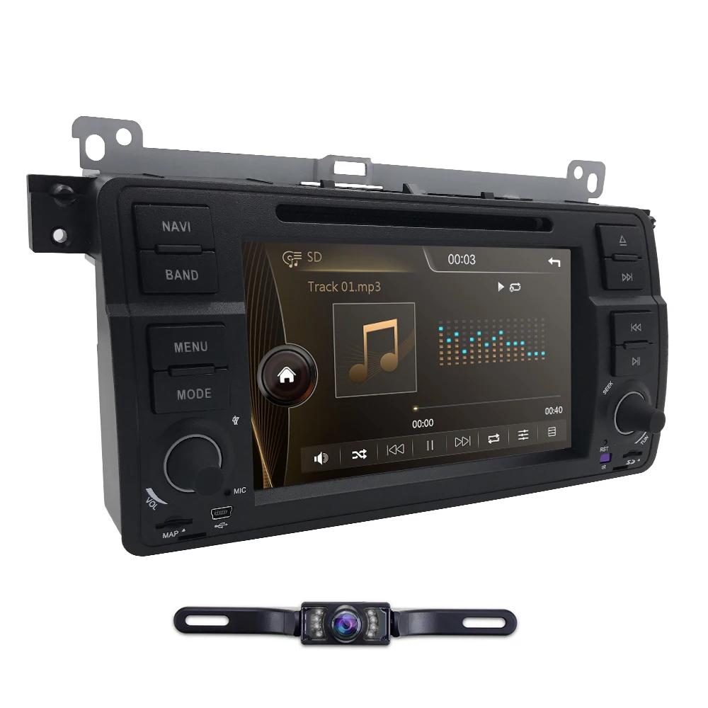 Clearance 7Inch CarDVD For BMWM3/BMWE46/Rover Canbus Capacitive Screen Radio GPS Navigation Bluetooth 1080P 3G USB Ipod Map SWC MirrorLink 3