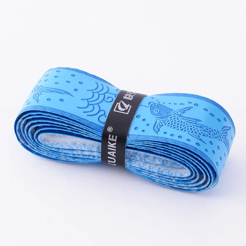 5 Colors Antiskid Fishing Rod Handle Cover Overgrips Breathable Fish Pole Wrapped Sweatband - Цвет: Синий