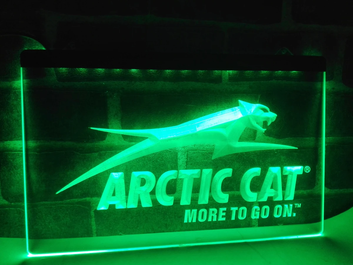 LG129-снегоходы с логотипом Arctic Cat светодиодсветодиодный неоновая светосветильник