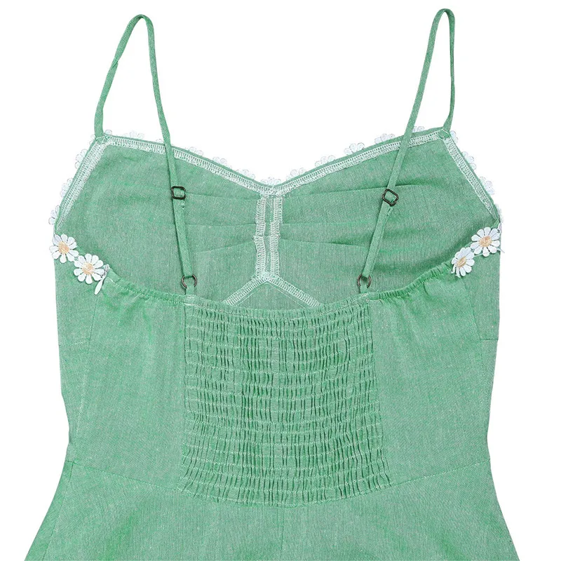 Летнее платье-туника без рукавов яркого и зеленого цвета с аппликацией в виде полного круга для девочек винтажное платье для фермы школьное платье Vestidos