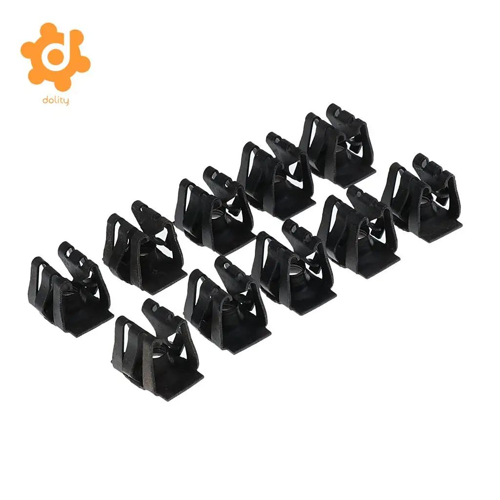 10 Pieces Car Front Bumper License Plate Base Retainer Trim Clips for