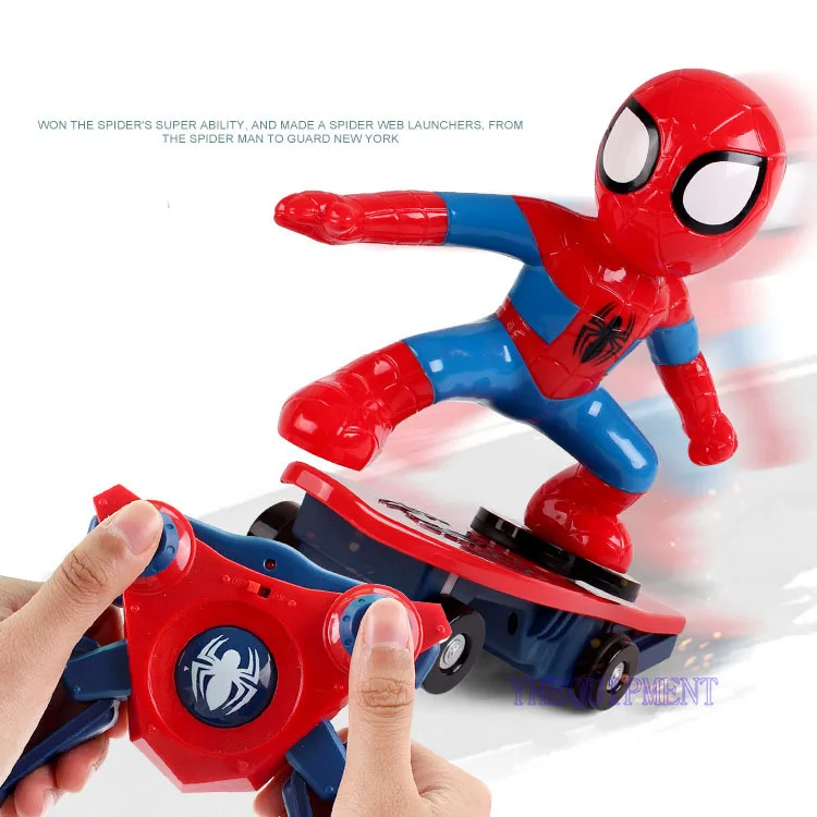 Мини rc Р/У симуляторы Человек-паук Скейтборд игрушки для детей мальчиков подарок дистанционный пульт скейтборд трюк