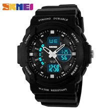 SKMEI 0955 Men Sport Digital Watch Multifunction Male Clock LED Dual Time Waterproof Military Watch Relogio Masculino Large Size