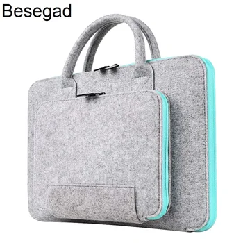

Besegad Travel Carrying Storage Bag Handbag Laptop Sleeve Pouch Case Cover Bag for Macbook Air Pro 11 13 13.3 15 15.4 17 inch