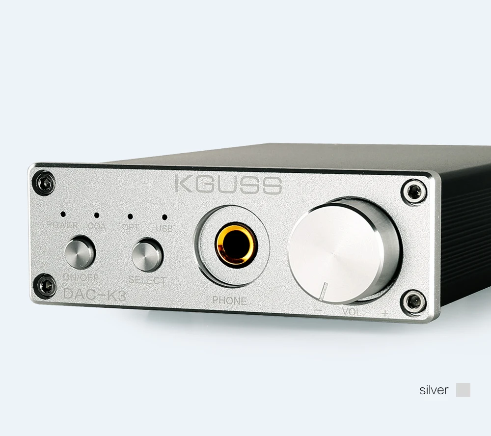 KGUSS DAC-K3 TPA6120 2,0 Мини HIFI USB DAC декодированный аудио усилитель для наушников 24BIT 192 кГц OPA2134 AMP DC12V