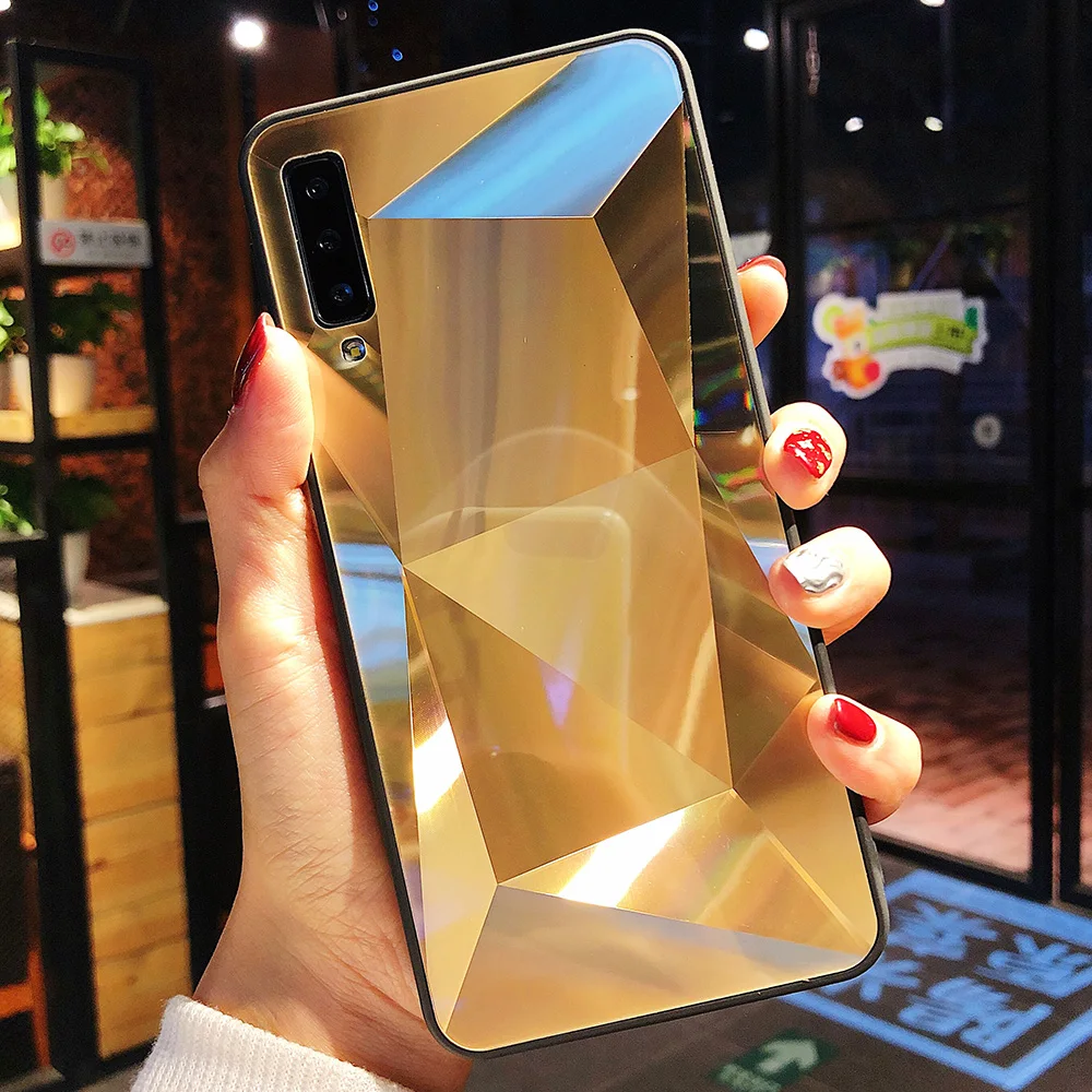 3D Алмазный чехол для планшета Lenovo samsung A7 J4 J6+ J8 A6 A8 A30 A50 A70 J3 J5 J7 чехол s голографическая Призма Лазерная крышка