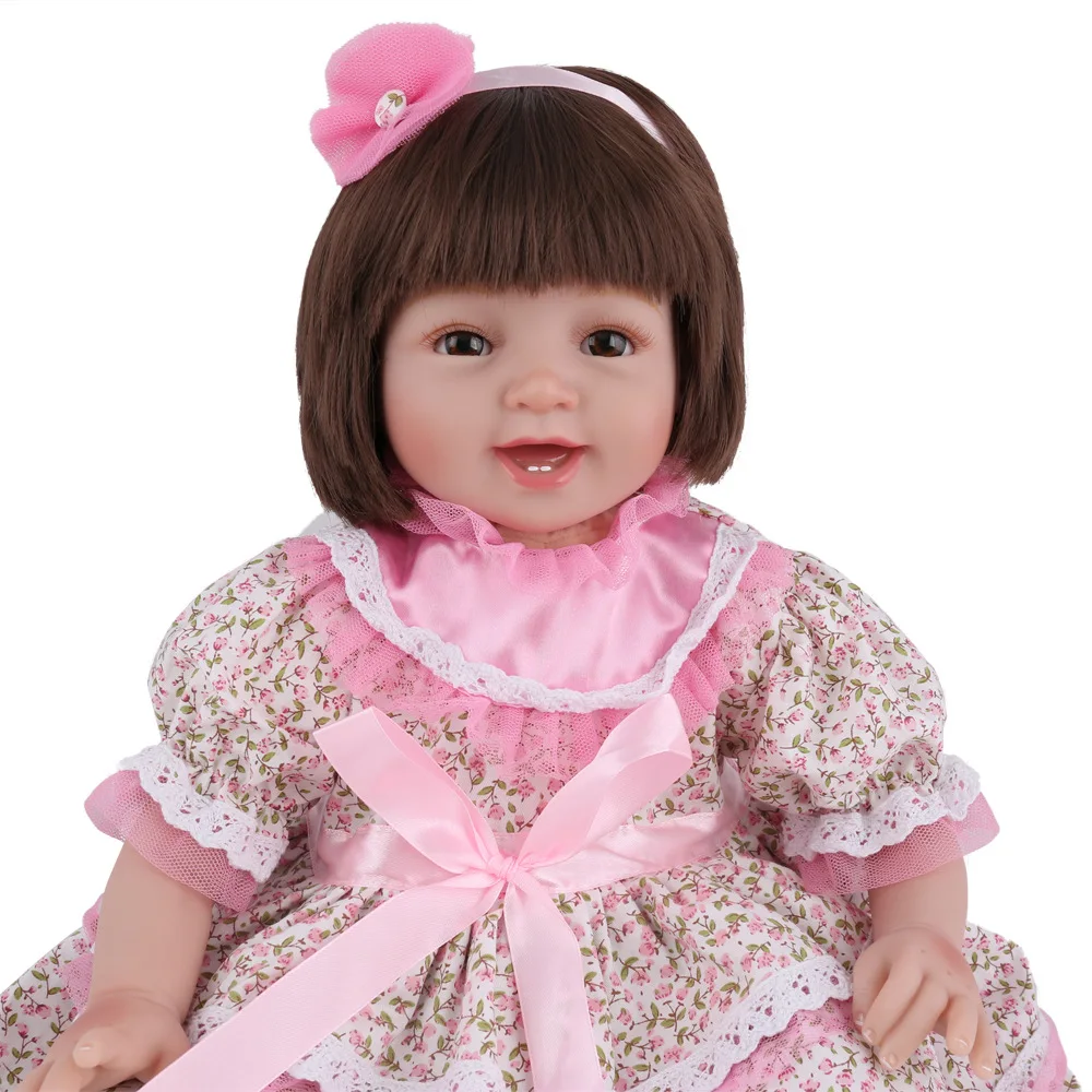 Милые 22 дюймовые куклы Reborn Baby Girl силиконовые виниловые реалистичные 55 см для