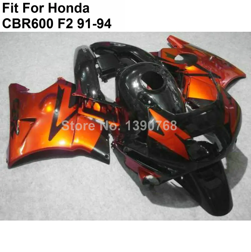 

Aftermarket body parts fairings for Honda CBR600 F2 red black 1991 1992 1993 1994 fairing kit CBR600 F2 VN99