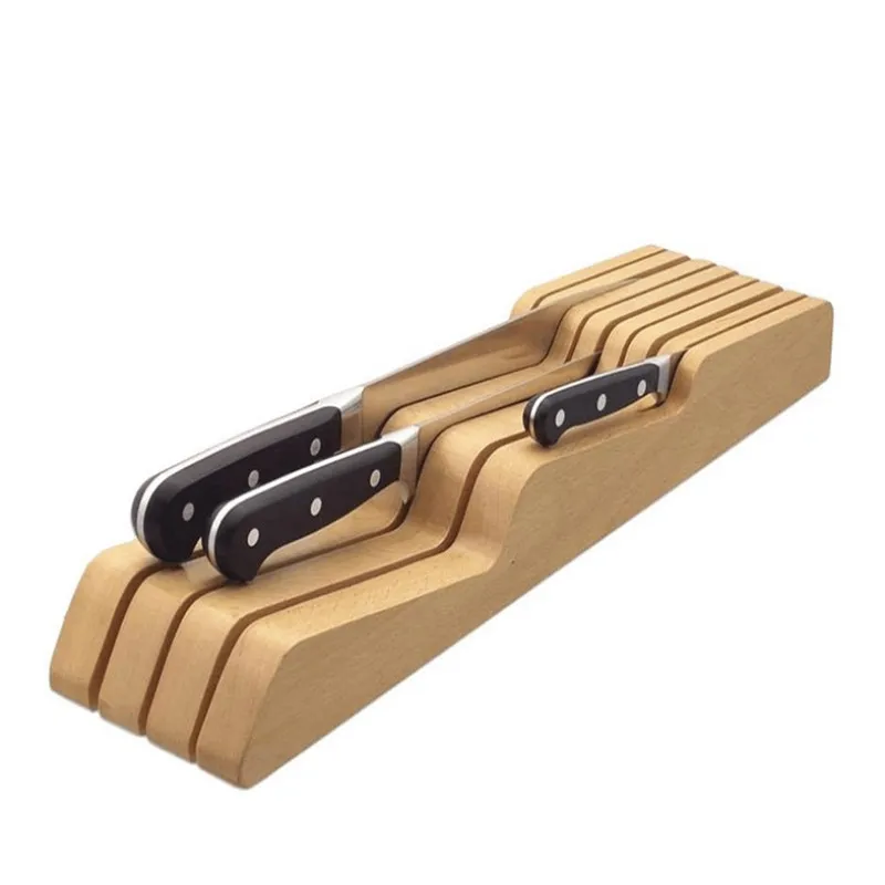 

Wood kitchen utensil holder Knife Holder Max for 9 knives Suitable for Put into Drawer