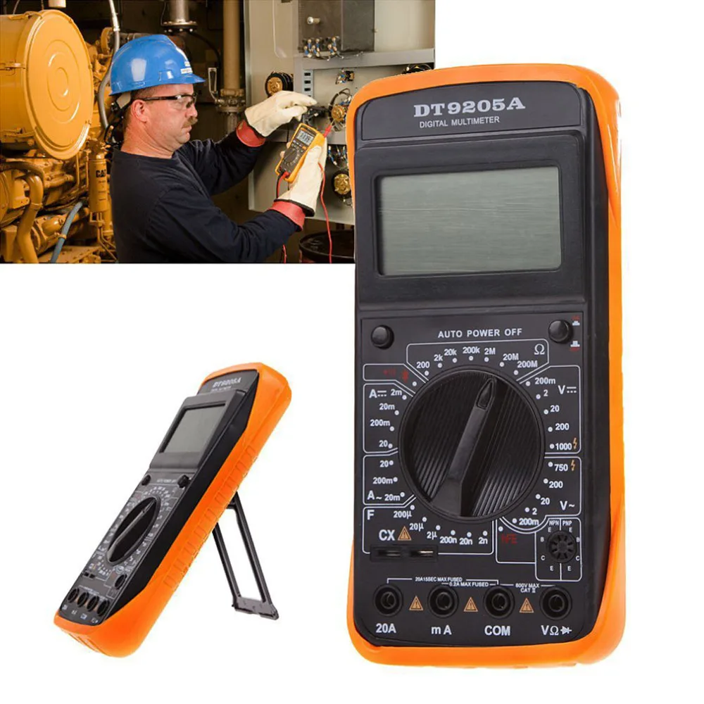 Цифровой мультиметр DT9205A с ЖК дисплеем переменный/постоянный ток измеритель
