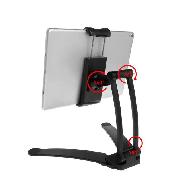 2 In 1 Tablet Phone Holder Flodable Countertop Desktop Kitchen