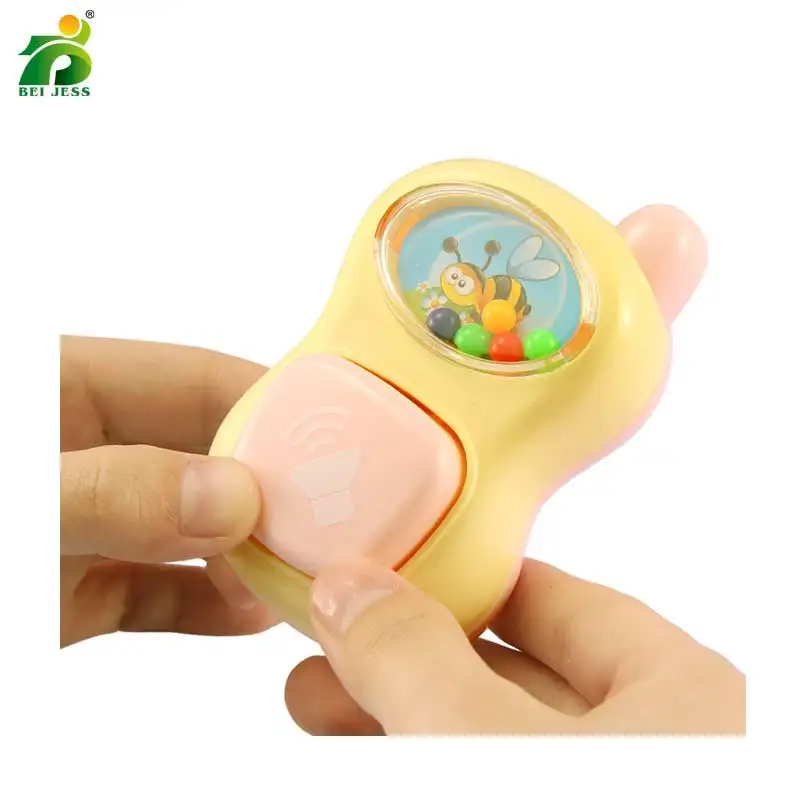 BEI JESS 8Pcs Baby Rattles 0-12 Months Plastic Mobiles hand Bell Teether Combination Toy For Newbron Baby Gift