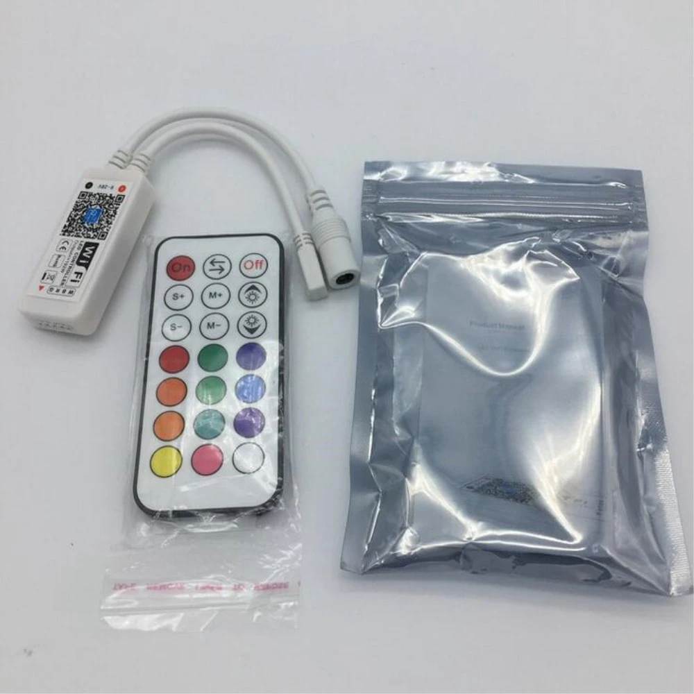 Wifi-LED-RGB-Controler-DC12V-21Key-RF-Remote-Controller