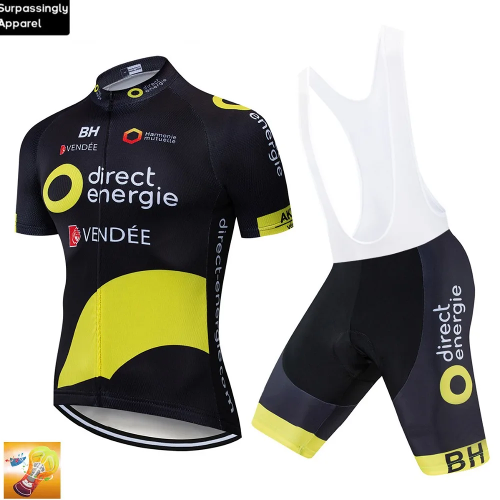 

2019 Team energie Cycling Jersey Short Sleeve Summer 16D Gel Set Bike MTB Clothing Ropa Ciclismo Cycling Clothing Sports Wear