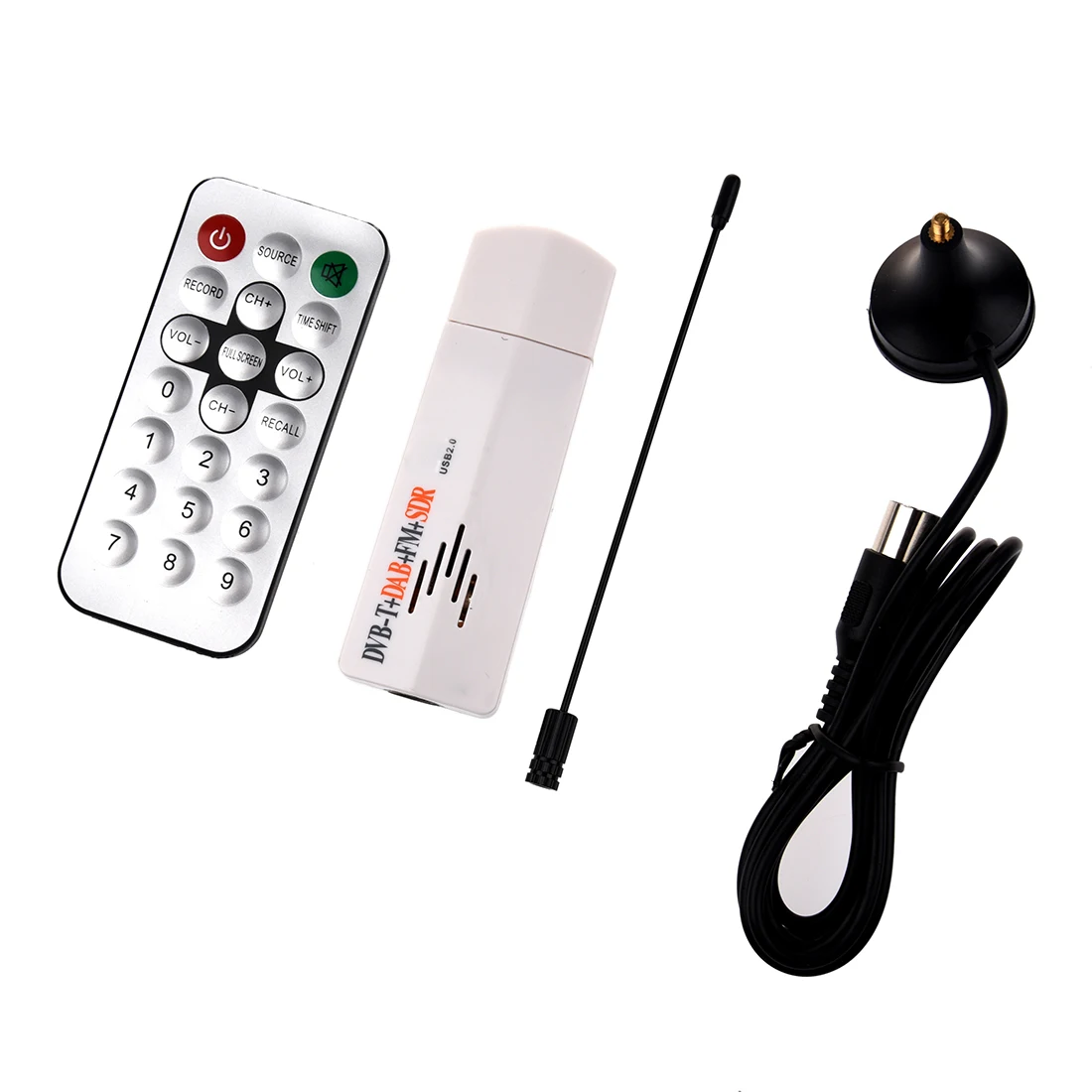 

Wholesale5pcs*FM + DAB USB DVB-T + RTL2832U FC0013B SDR Antenna TV RADIO Receiver
